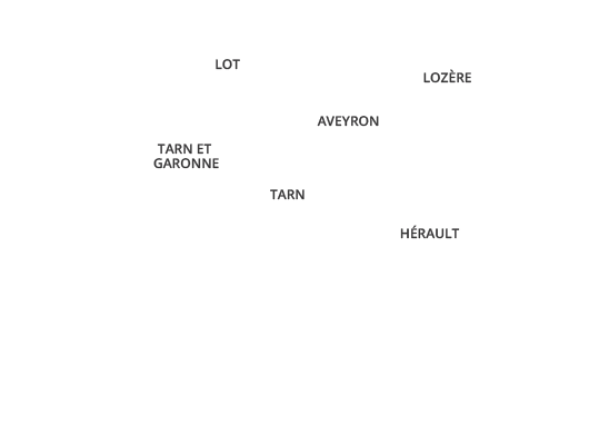 Carte de la région Occitanie illustrant le maillage territorial et l'implantation de l'Adefpat
