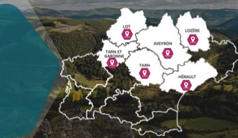 Carte illustrant le réseau des adhérents et l'ancrage territorial de l'Adefpat