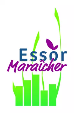 Projet soutenu par Essor Maraîcher. Logo Essor Maraîcher