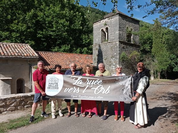 Vue de la chapelle Notre-Dame de Nize dans l'Hérault, lieu du projet patrimonial et culturel